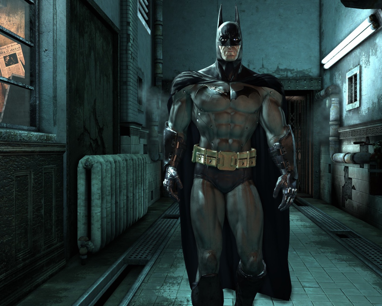 Бэтман в костюме в игре Batman Arkham Asylum