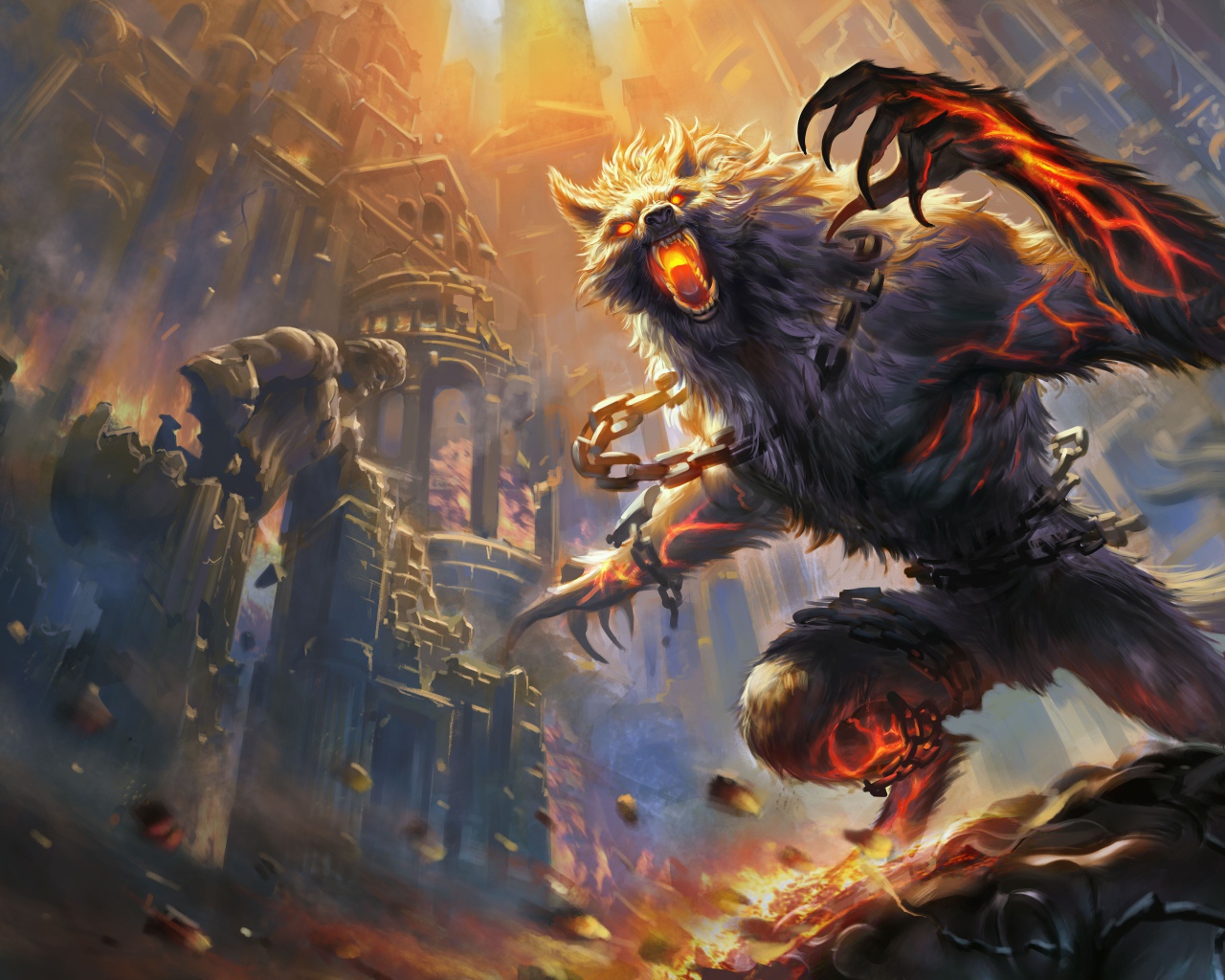 Зверь Фенрир в игре Smite