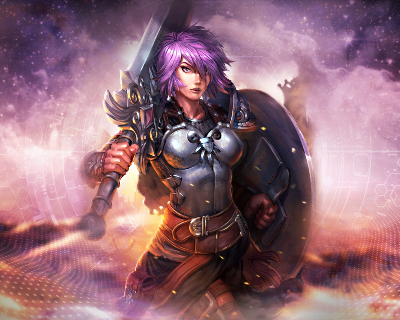 Беллона с мечом в игре Smite