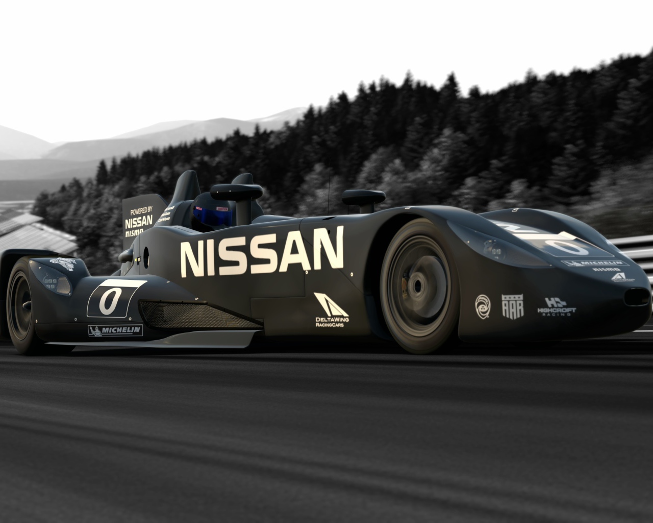 Черный Nissan Deltawing в игре Gran Turismo 6