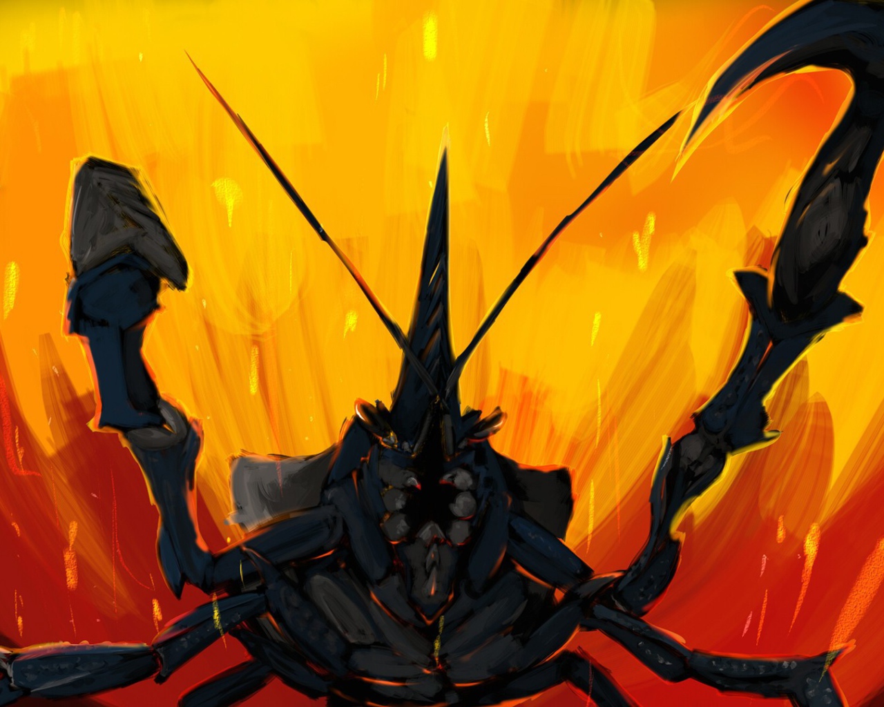 Черный скорпион в игре Monster Hunter