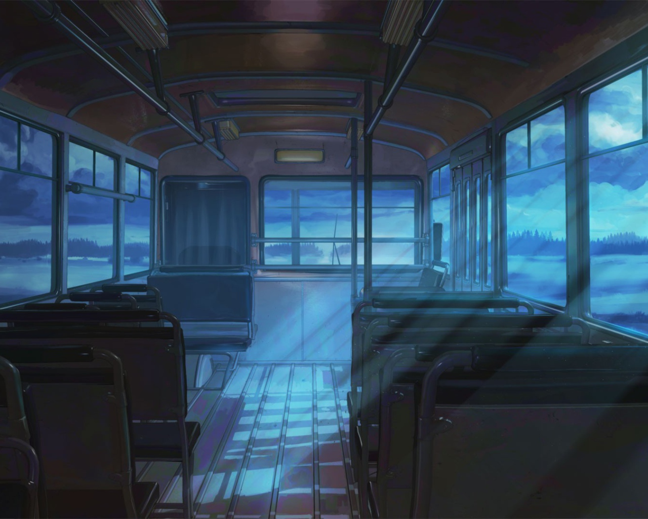 Автобус номер 40 в игре Бесконечное лето