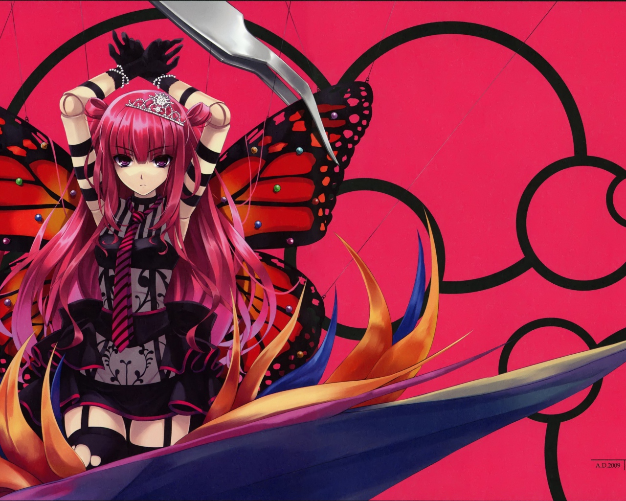 Девушка бабочка из музыкальной игры Beatmania