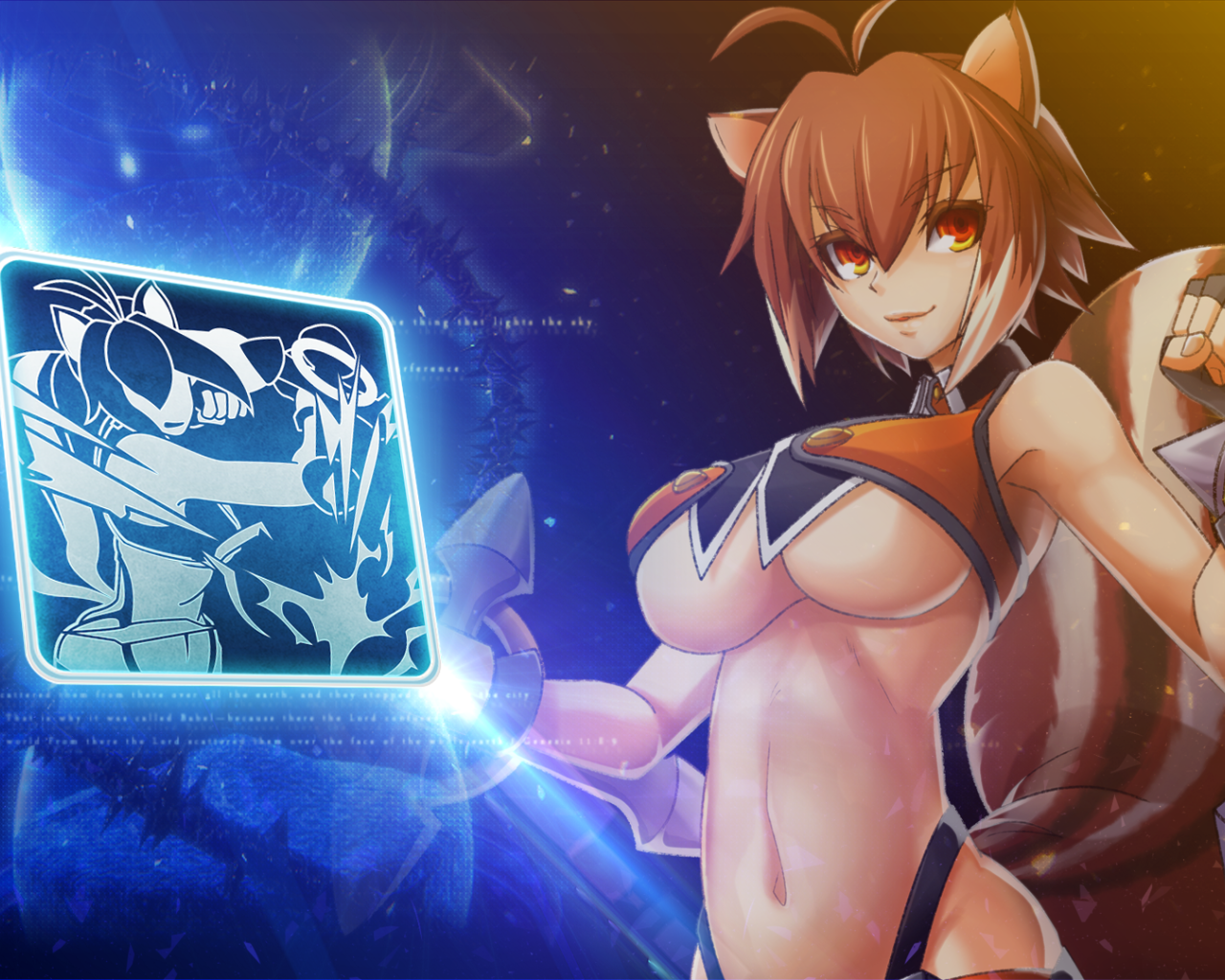 Женщина кошка в игре Blazblue