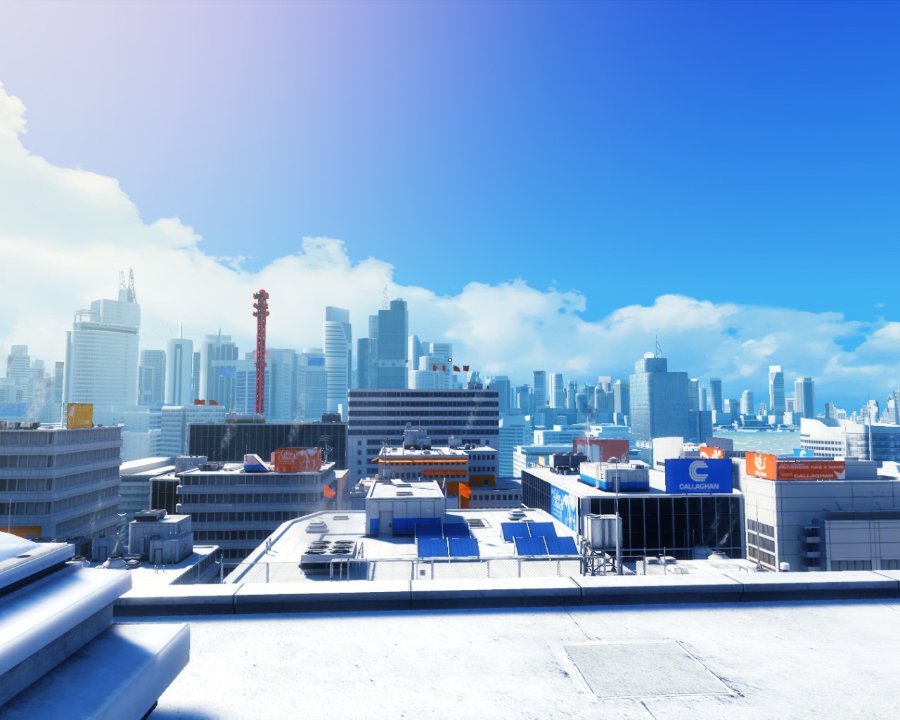 Город в игре Mirror's Edge