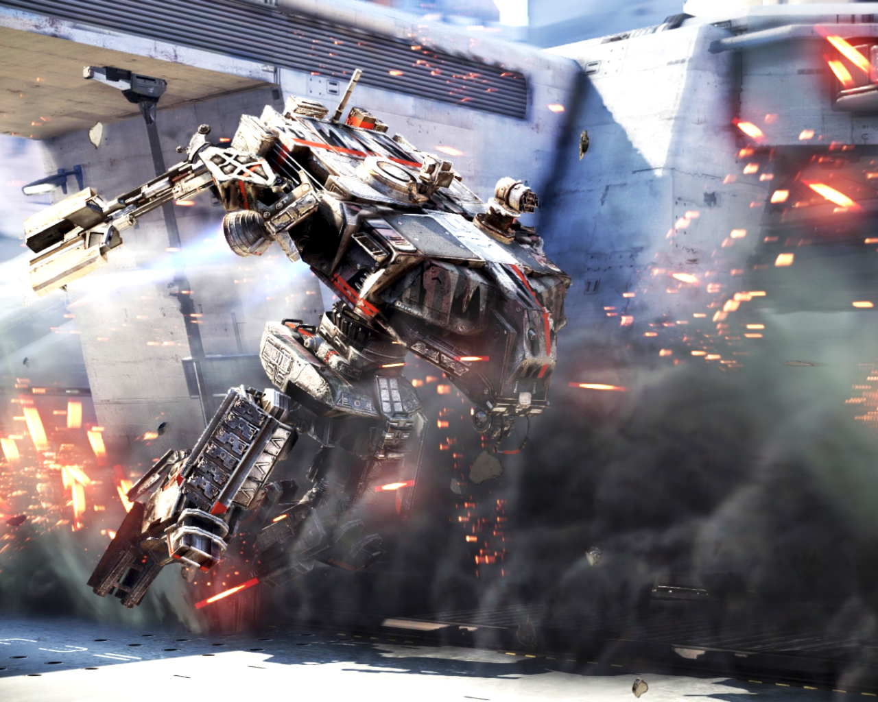 Бой в игре Hawken