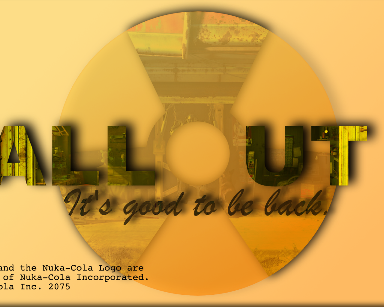 Креативный постер игры Fallout 4