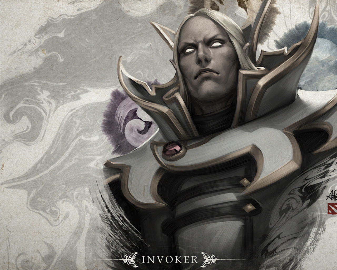 Эльф Инвокер в игре Dota 2