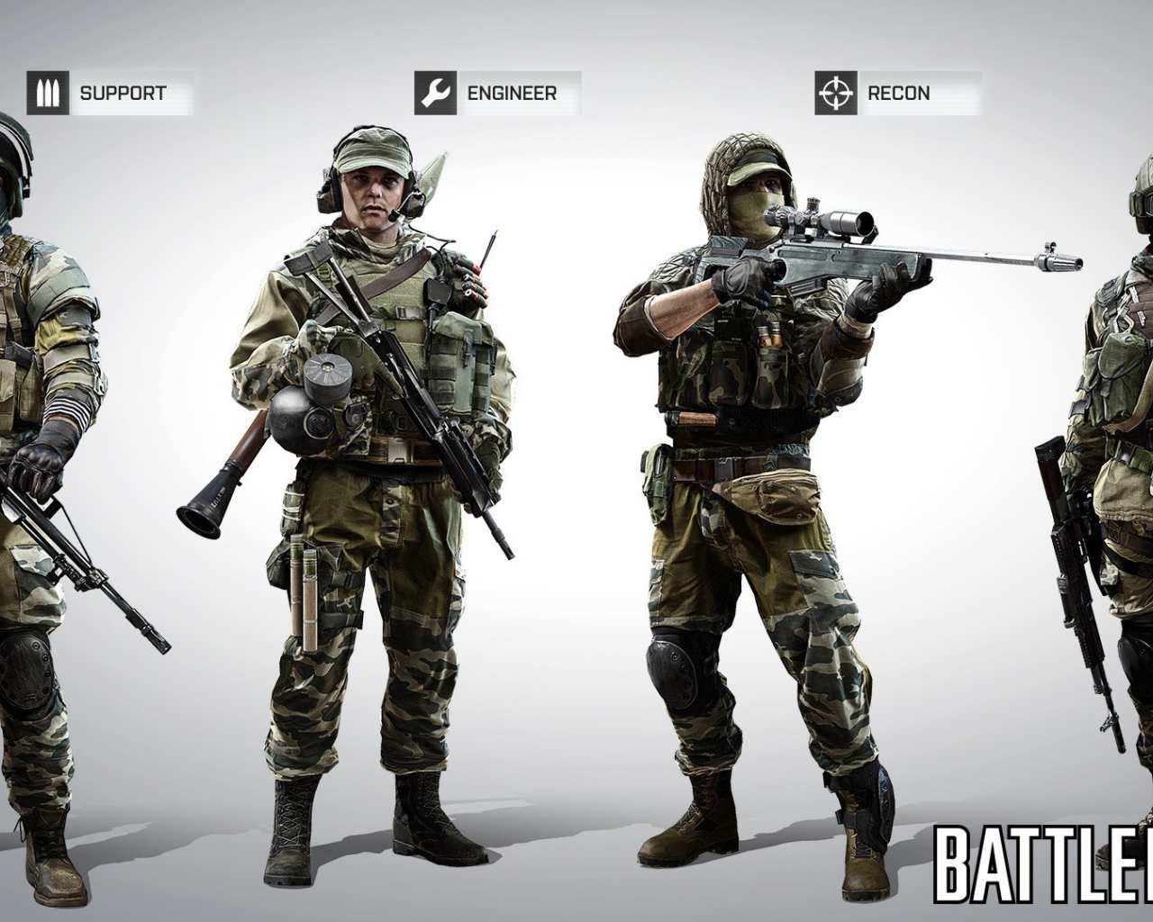 Снаряжение солдат из игры Battlefield 4