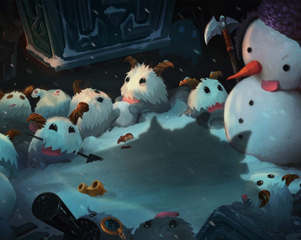 Семья лохматых снеговиков, Лига легенд