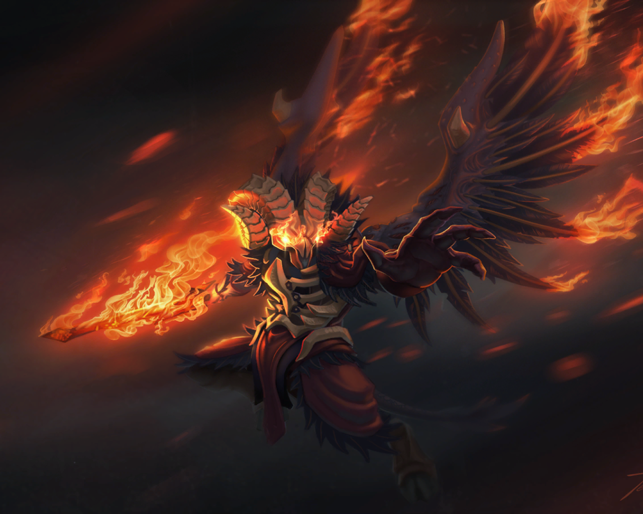 Огненный демон в игре Dota 2