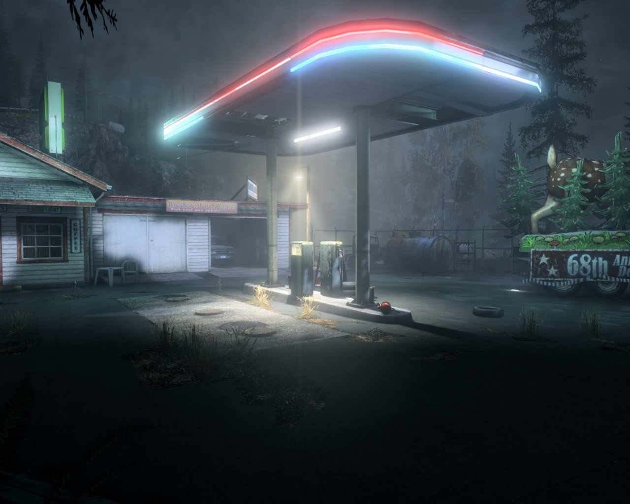 Заправка в игре Alan Wake