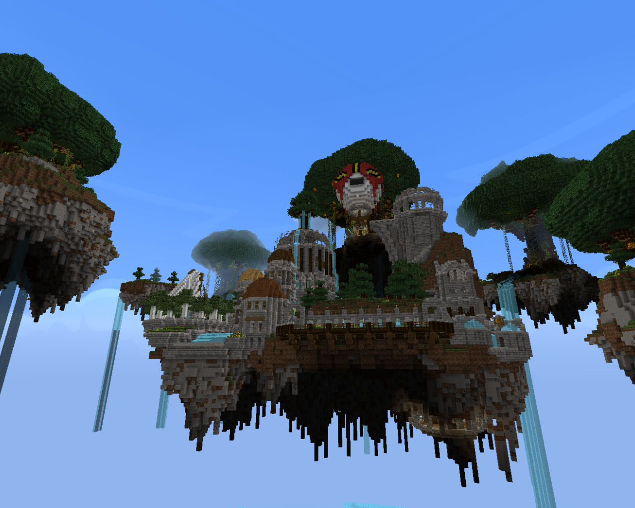 Летающие острова в игре Minecraft