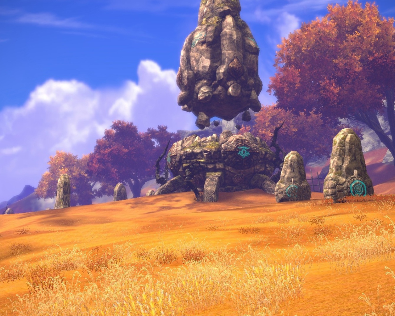 Летающие камни в игре Tera