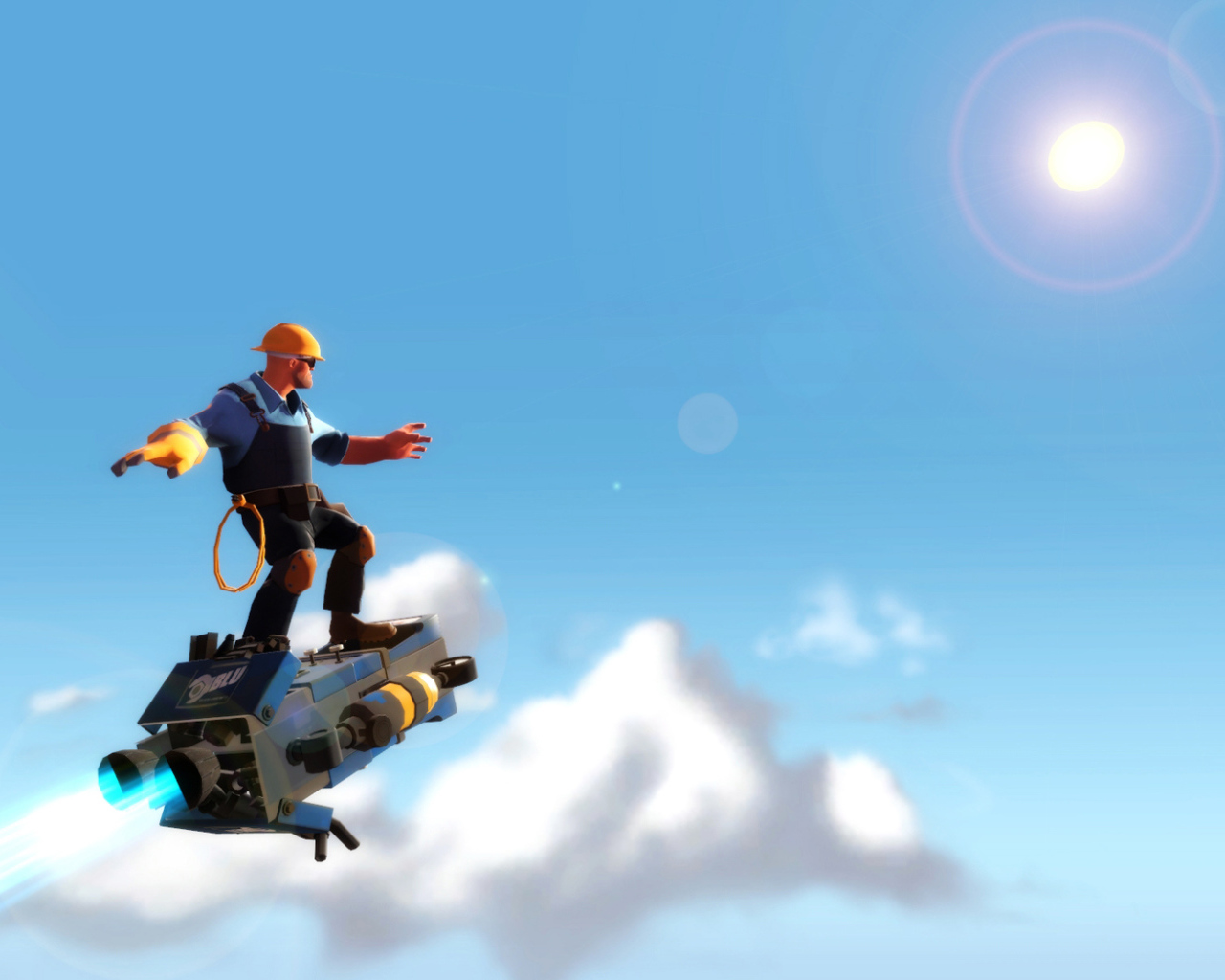 Летающий транспорт в игре Team Fortress 2