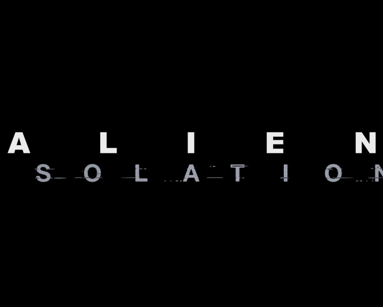 Игра Alien Isolation, черный фон