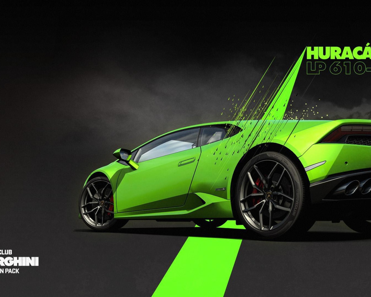 Нежно зеленый Ламборгини в игре Driveclub