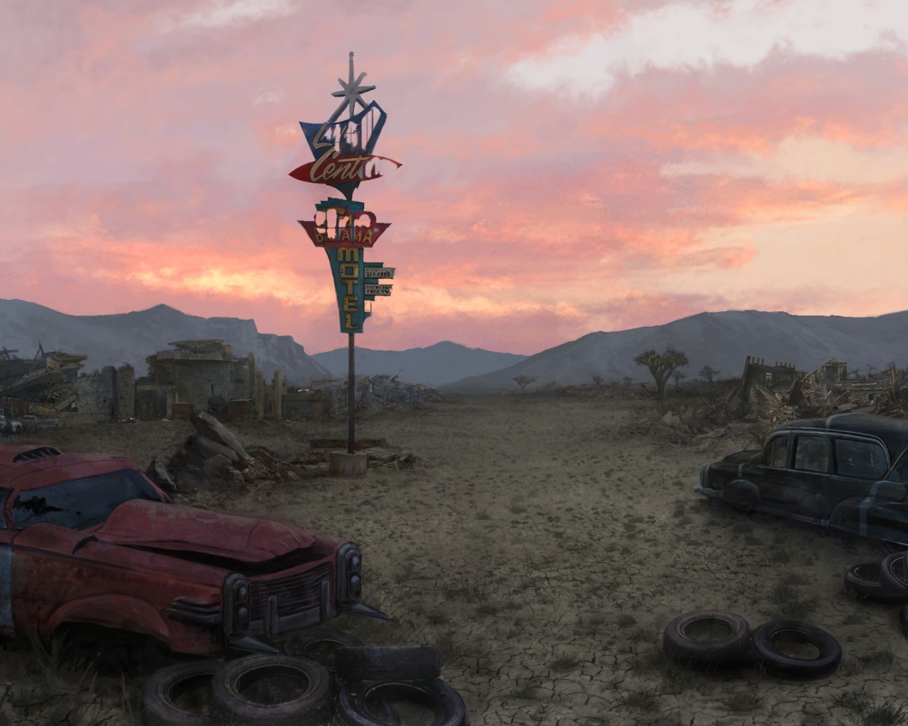 Заброшенный город в игре Fallout 3