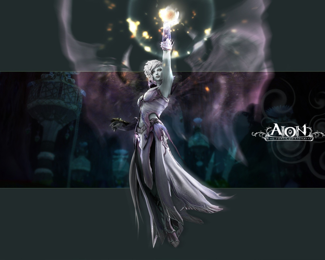 Девушка Асмодиан, игра Aion Online