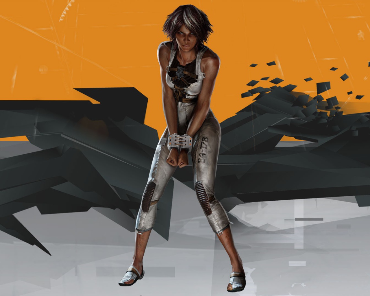 Девушка в наручниках, игра Remember Me