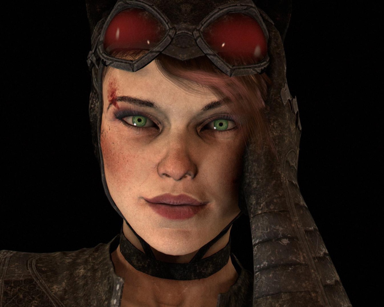 Зеленоглазая Catwoman, игра Batman Arkham Knight