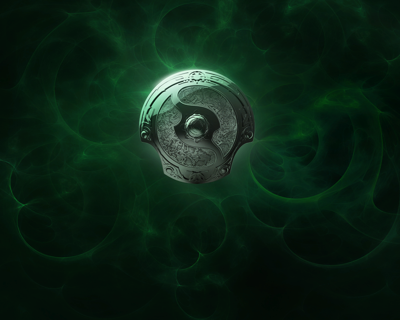 Зеленый щит на экране загрузки игры Dota 2