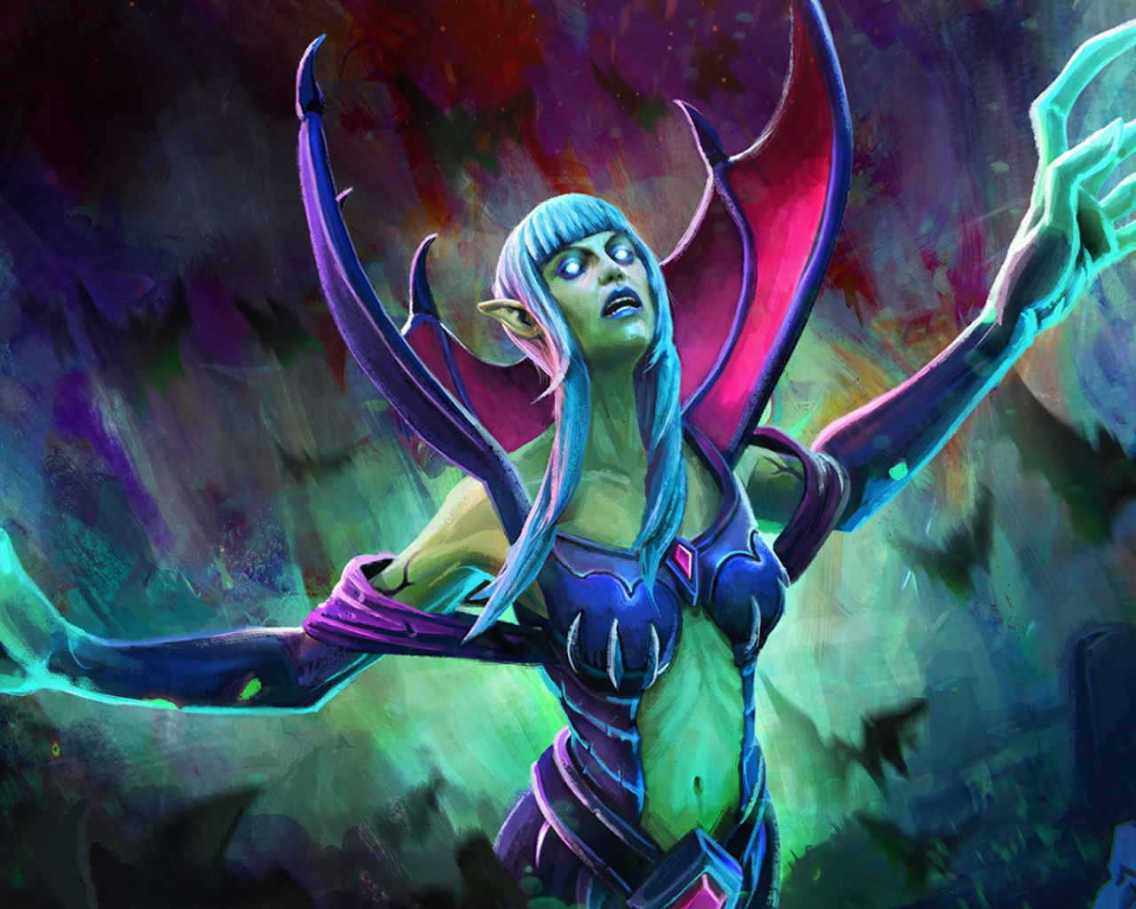 Зеленый демон в игре Dota 2