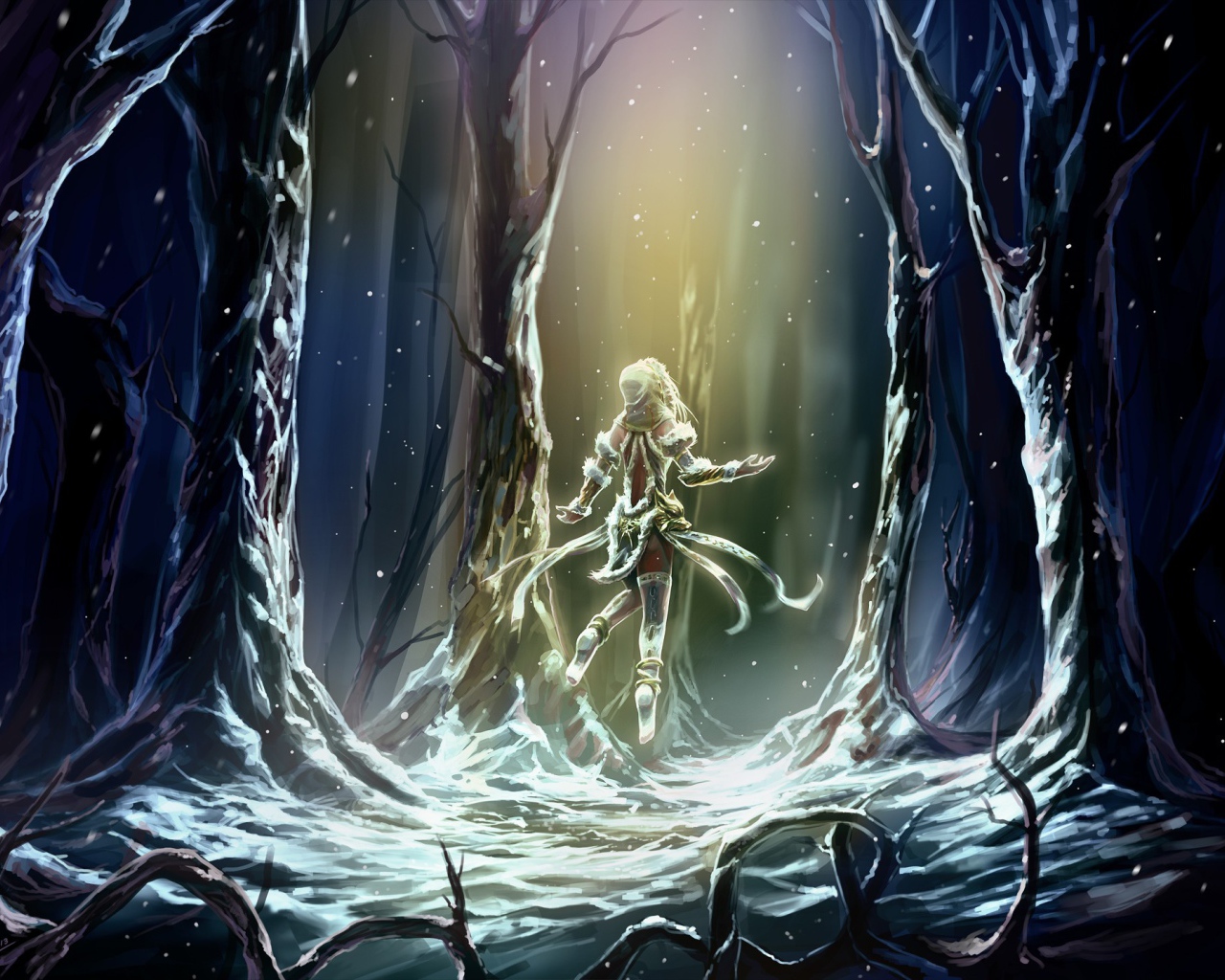 Хел в магическом лесу, игра Smite