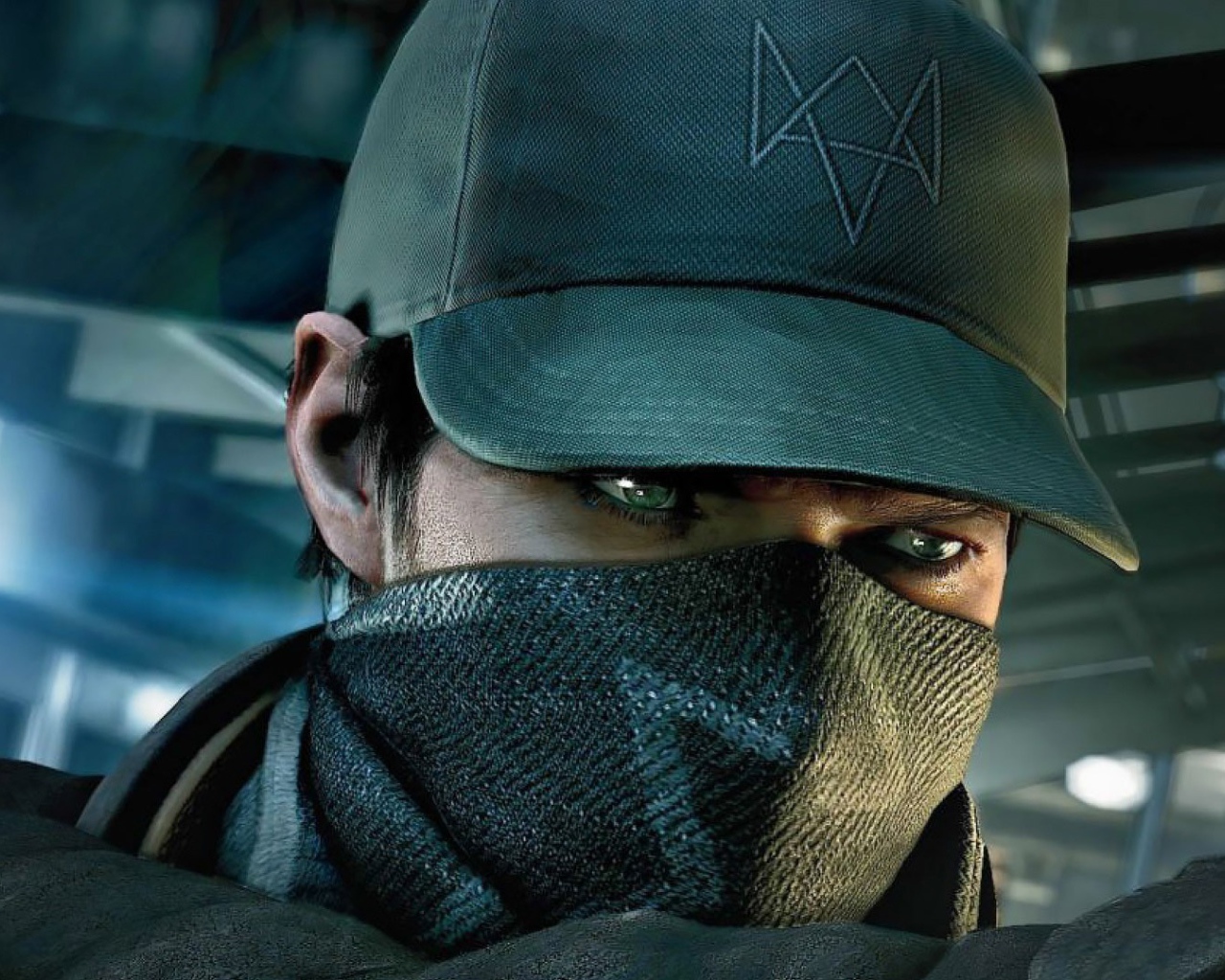 Герой игры Watch Dogs в кепке