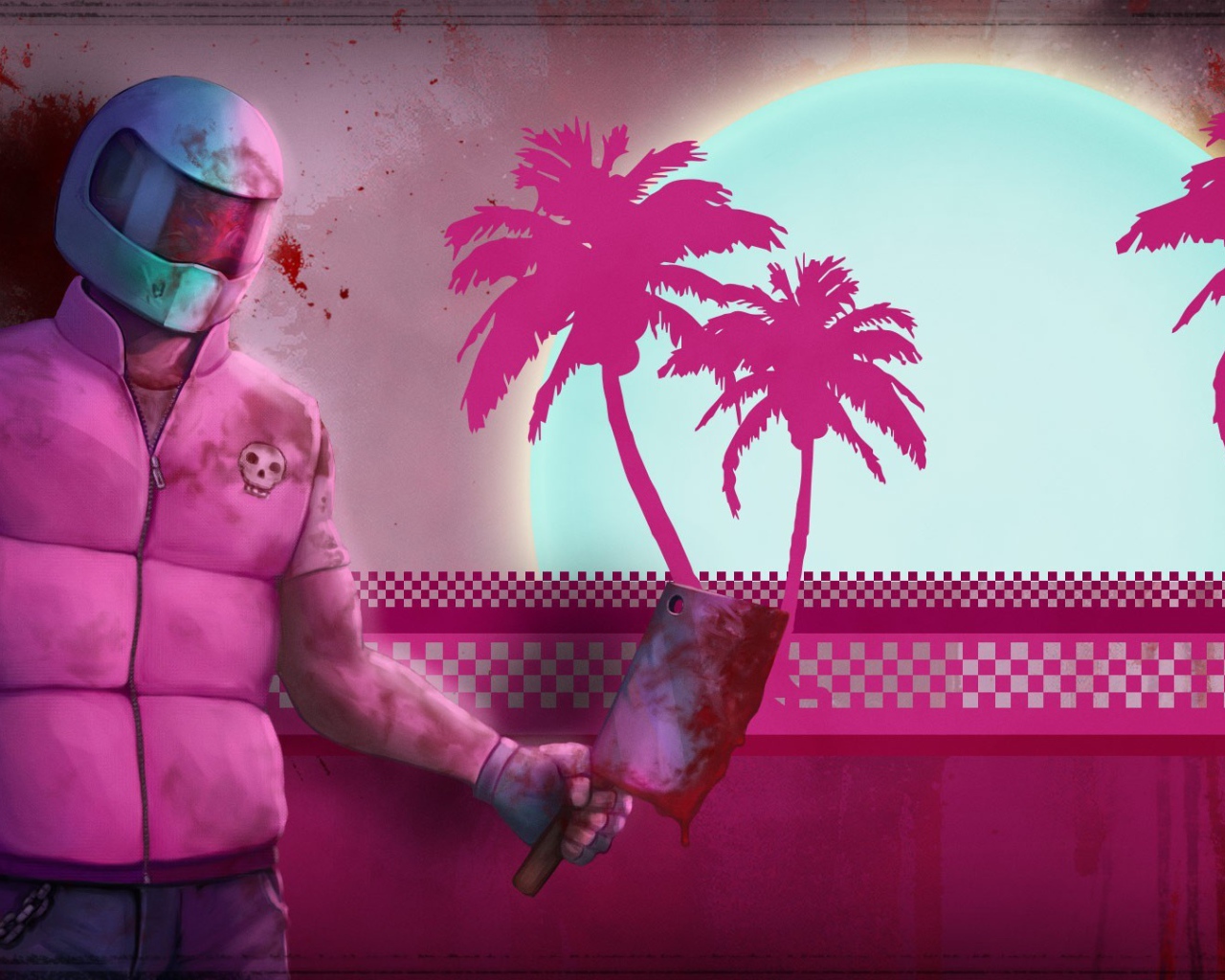 Герой в розовой куртке, игра Hotline Miami