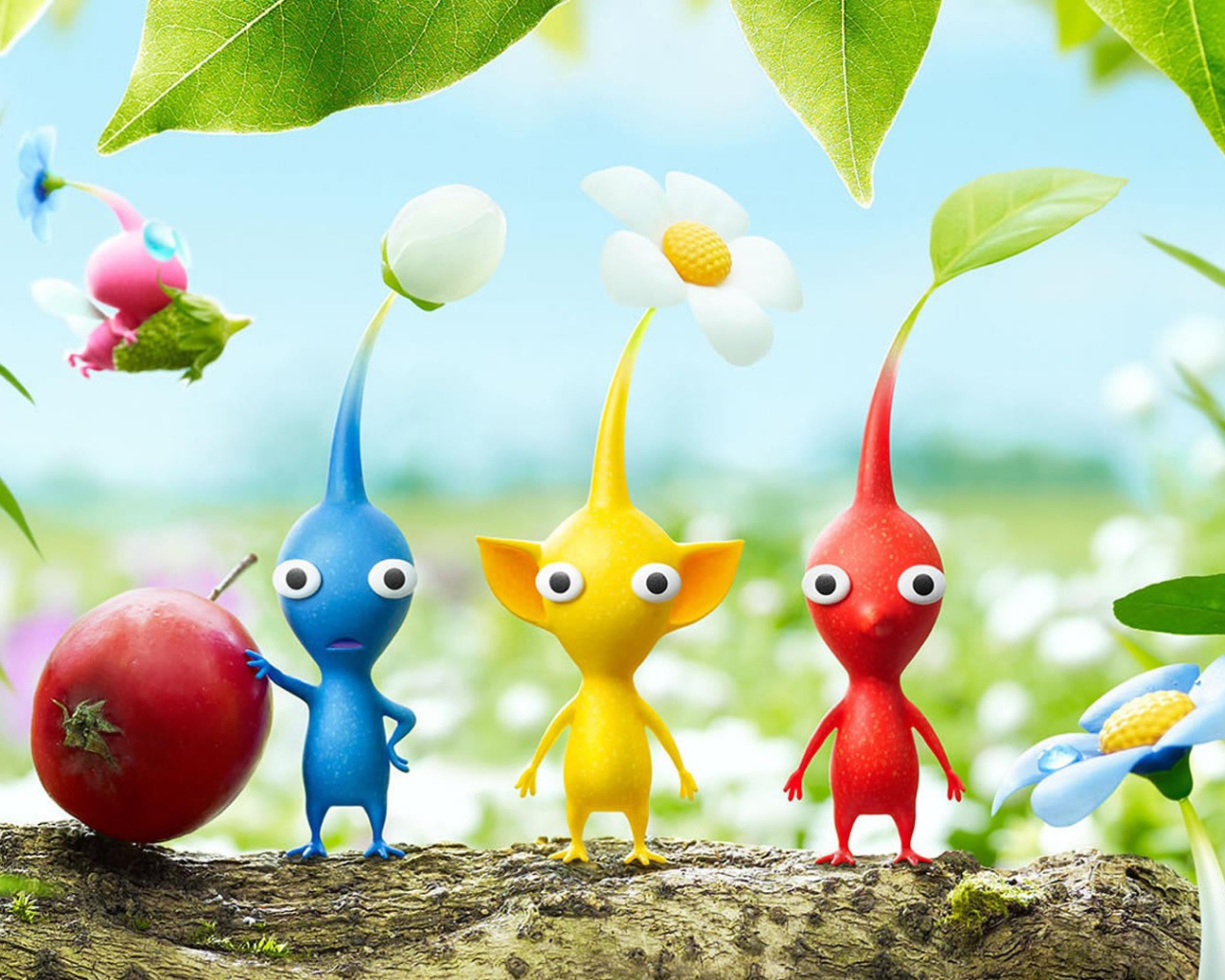 Герои видео игры Pikmin