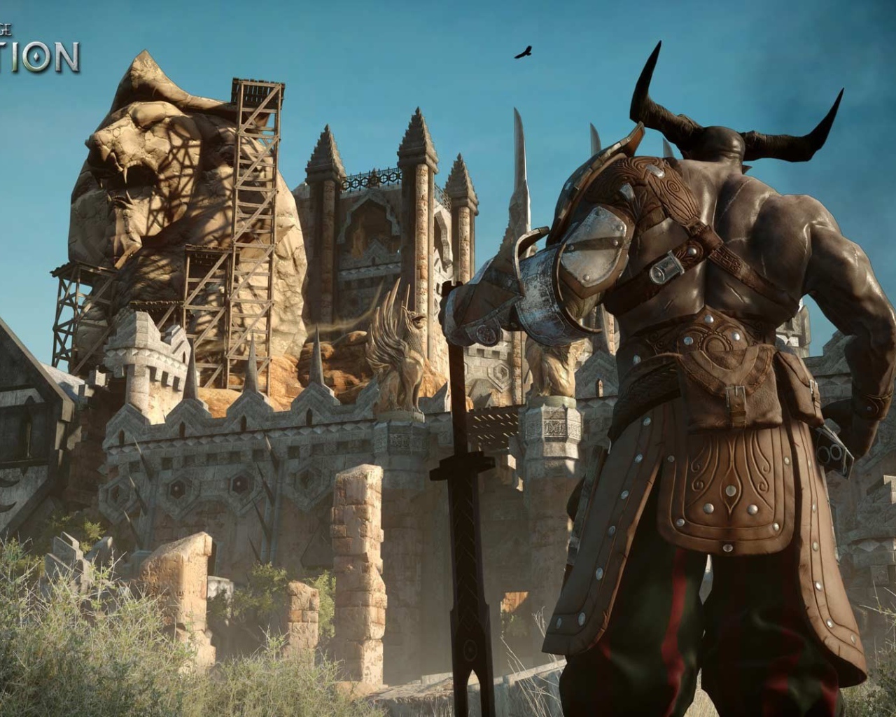 Рогатый персонаж игры Dragon Age Inquisition