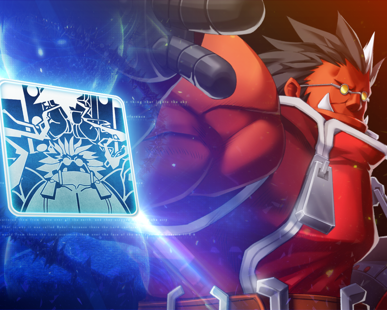 Айрон Тейгер из игры Blazblue