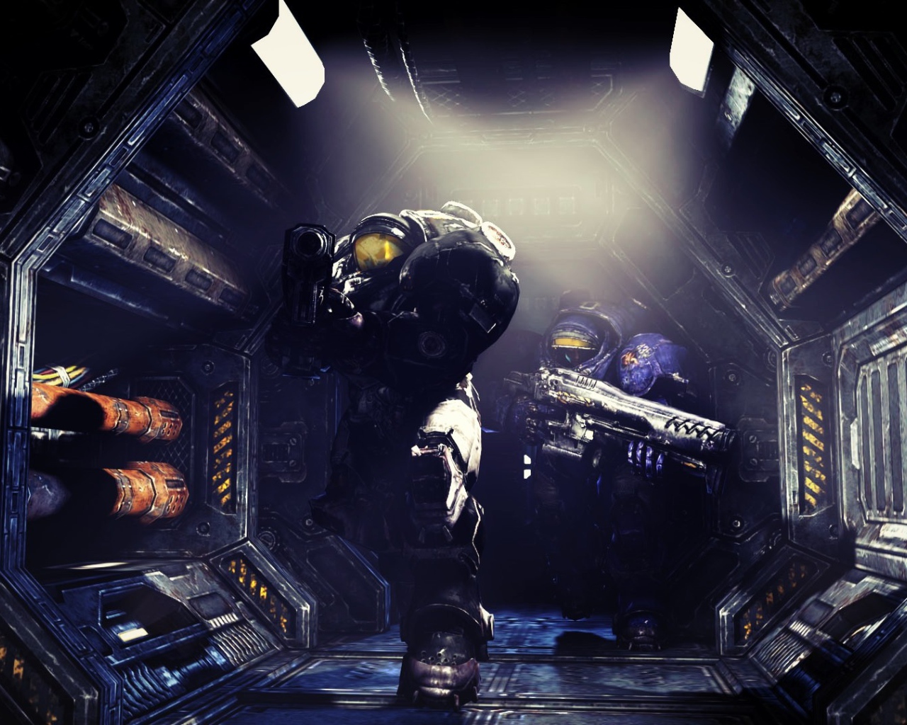 Десант на станции в игре Starcraft II