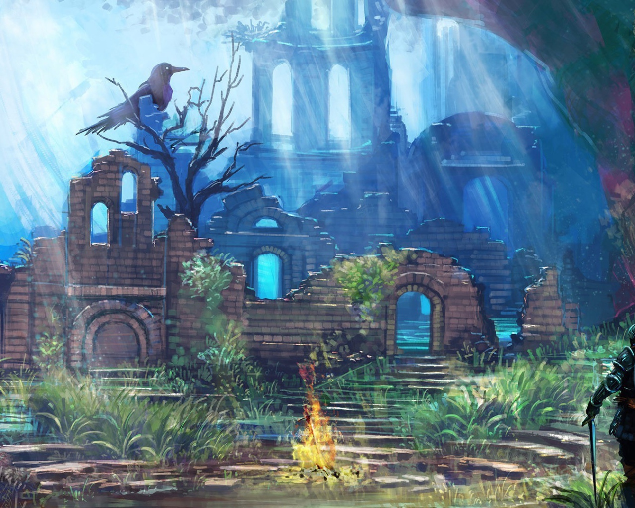 Пейзаж в игре Dark Souls