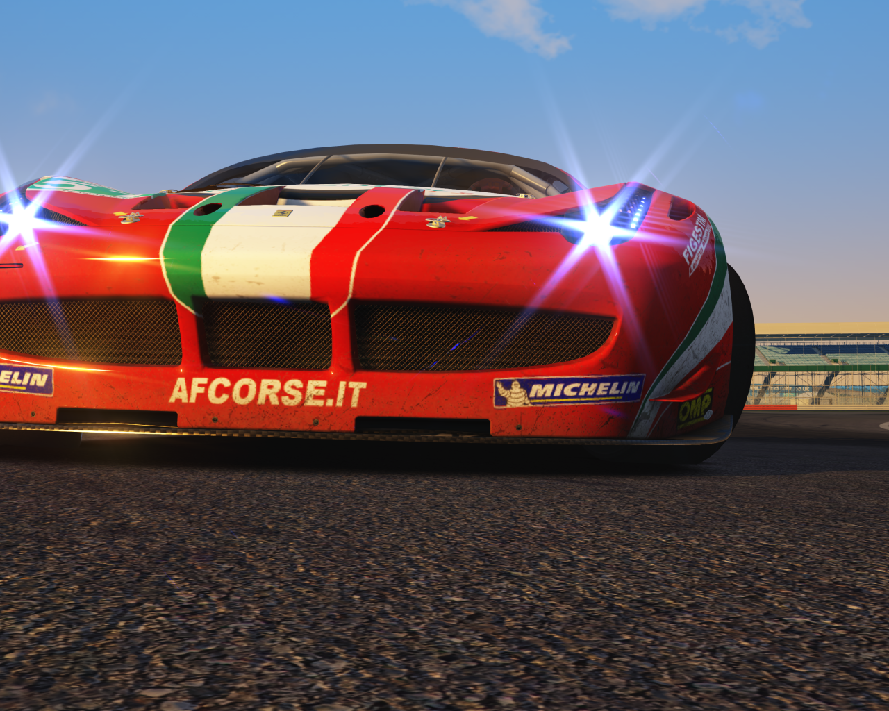 Фары игрового авто Assetto Corsa