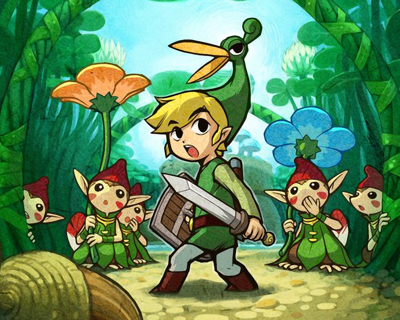 Линк из игры The Legend of Zelda The Minish Cap