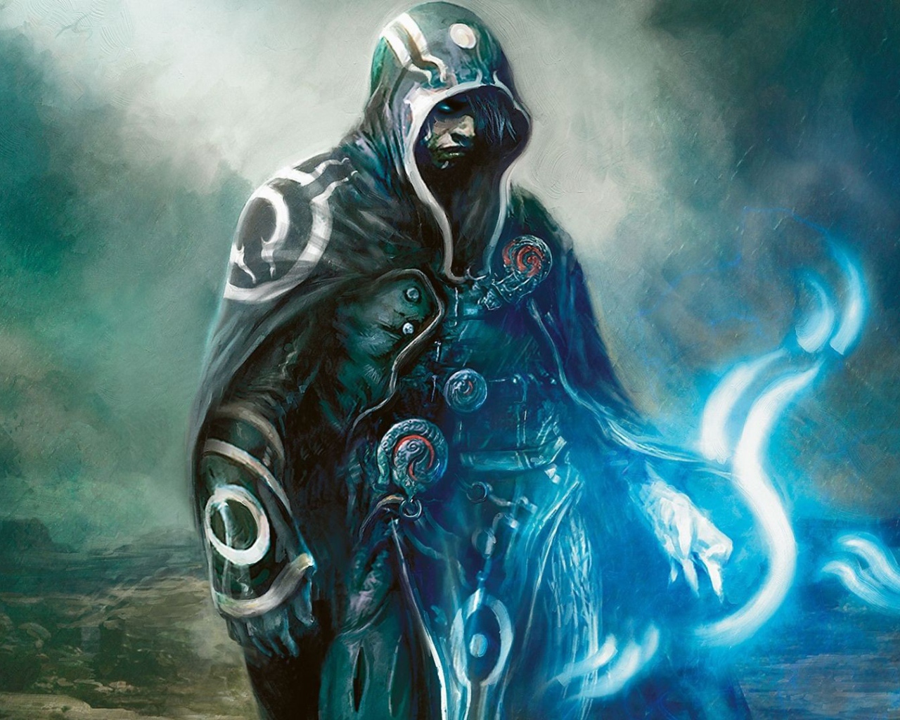 Маг в накидке из игры Magic The Gathering