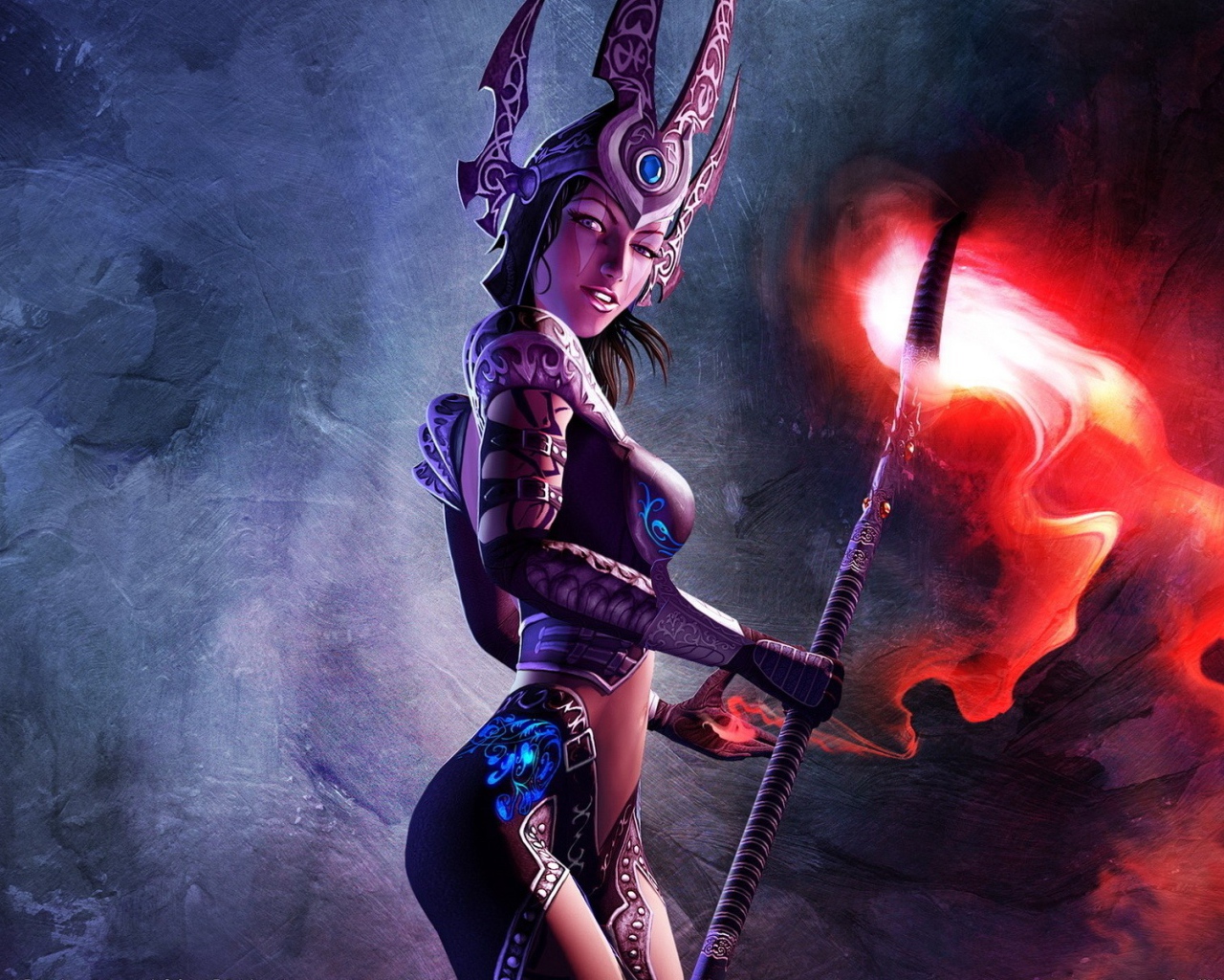 Маг с факелом, игра Sacred 2