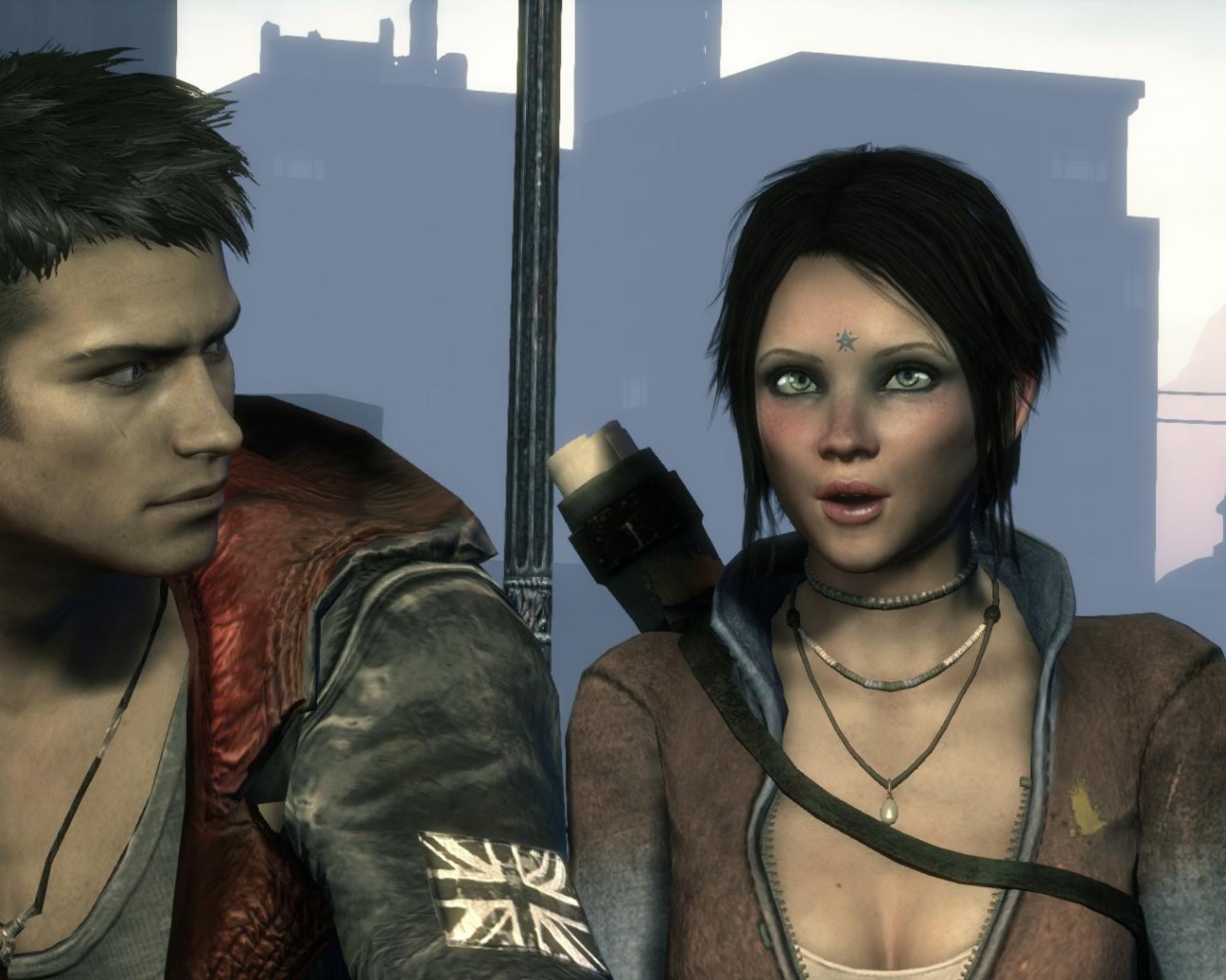 Парень и девушка из игры Devil May Cry