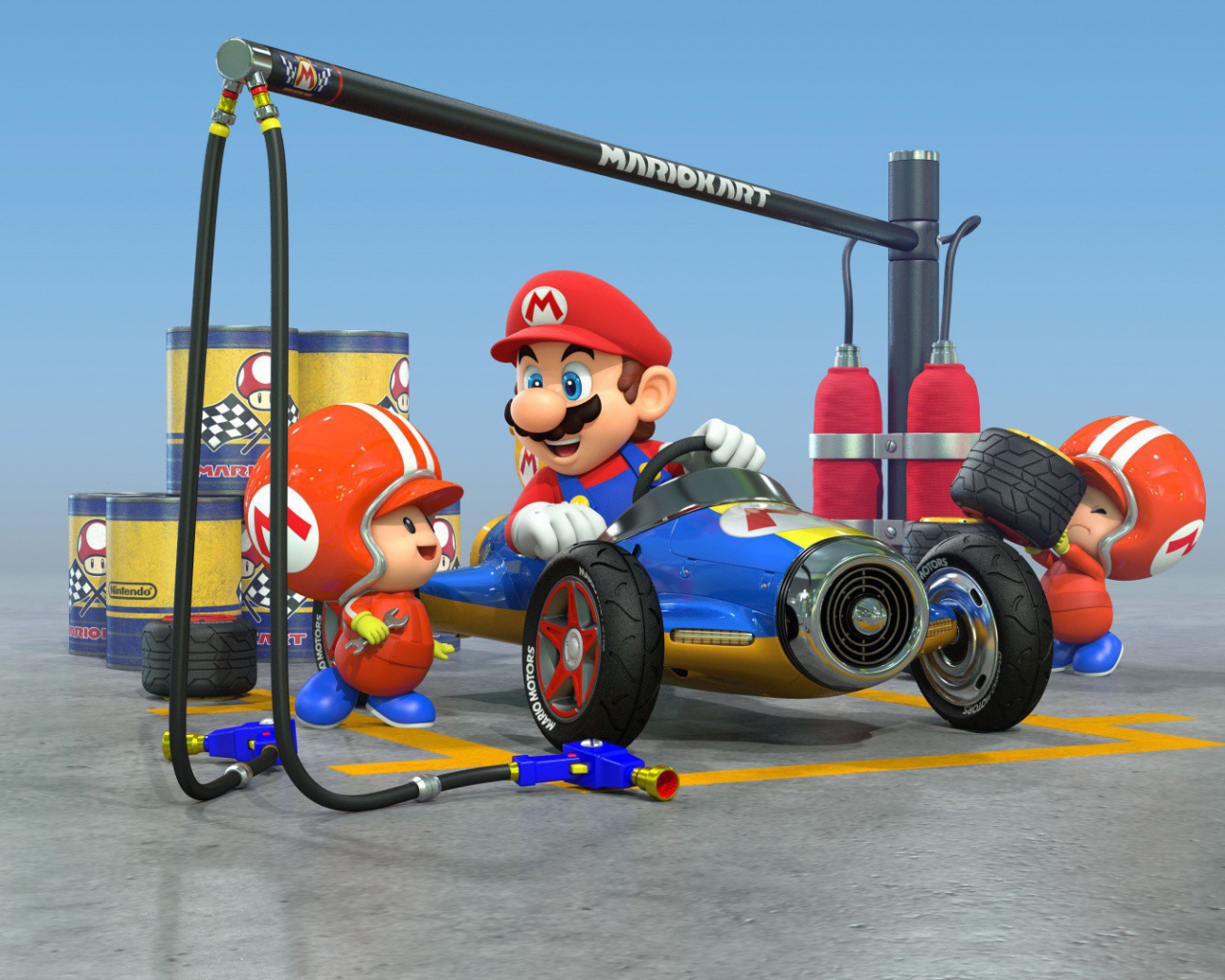 Марио в игре Mario Kart 8