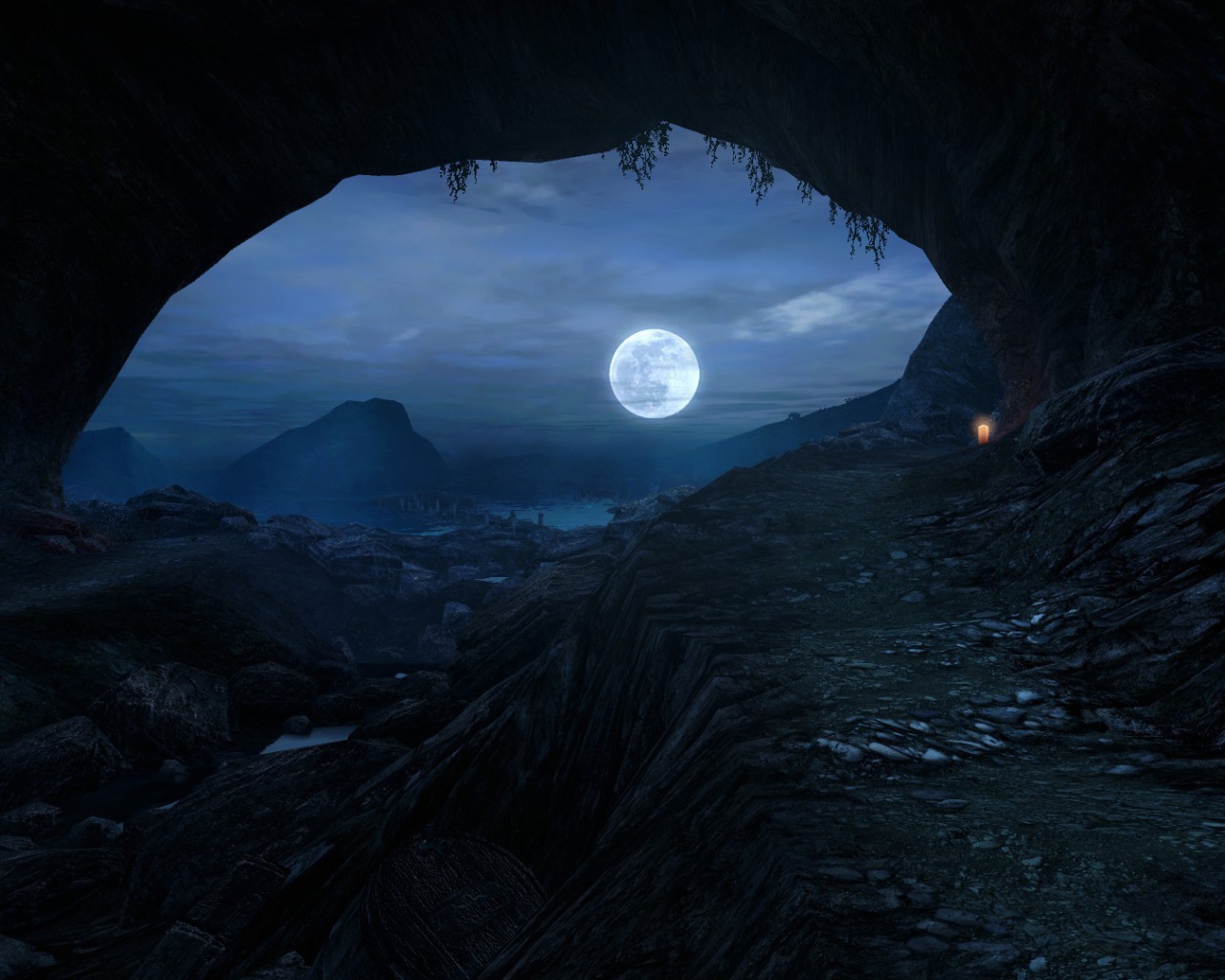 Лунная ночь в игре Dear Esther