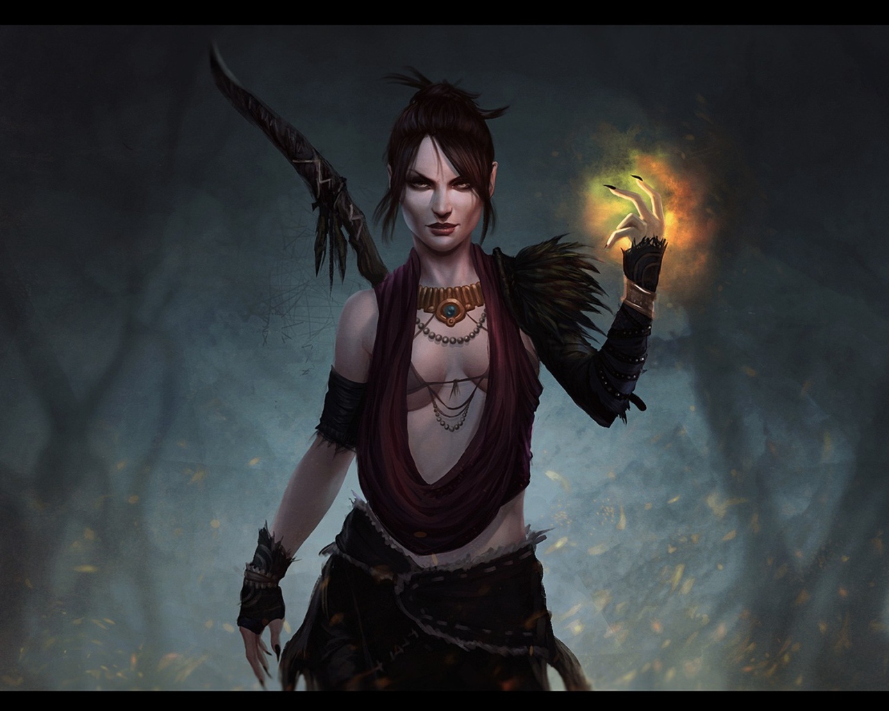 Морриган из игры Dragon Age Origins
