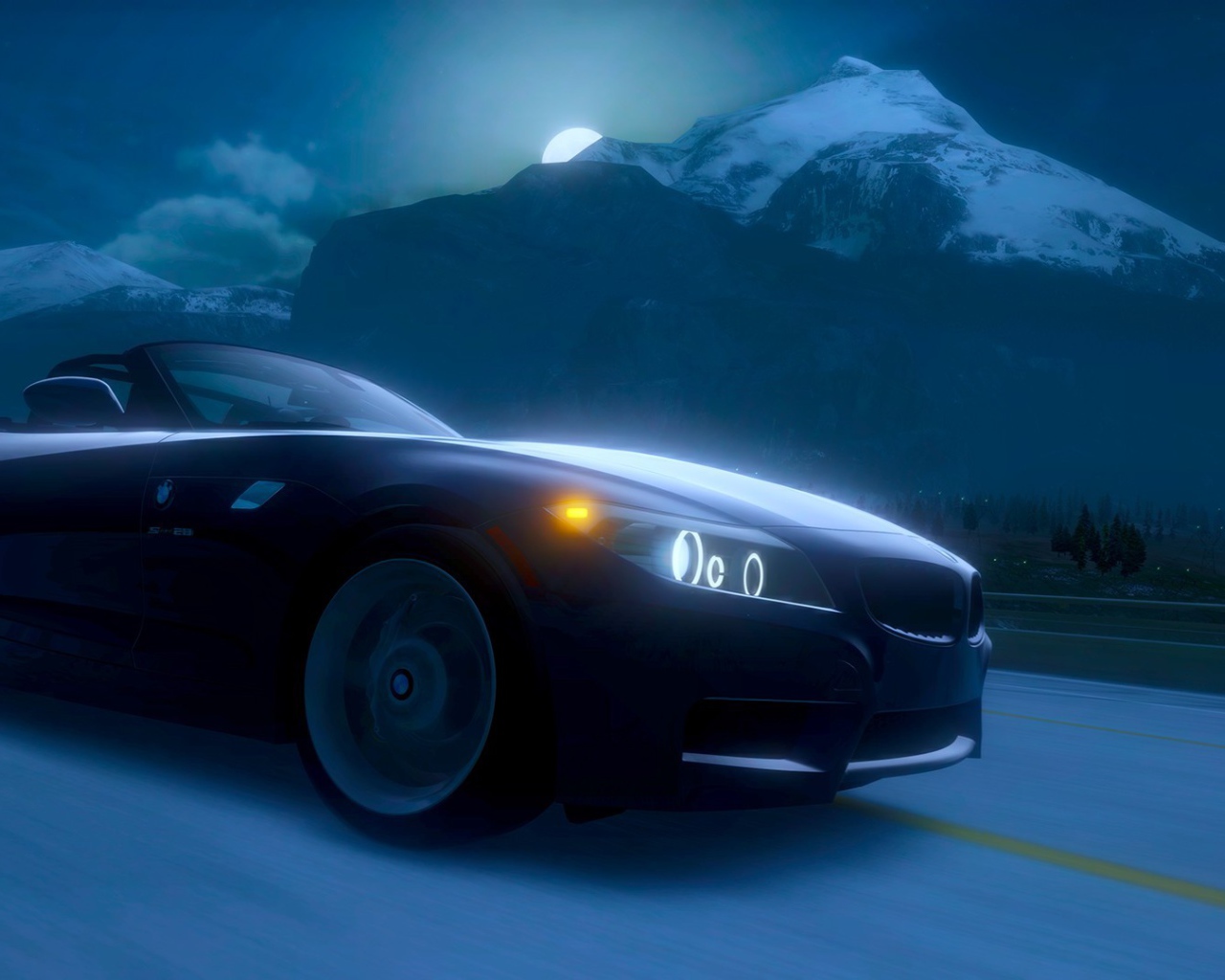 Ночные гонки в игре Forza Horizon