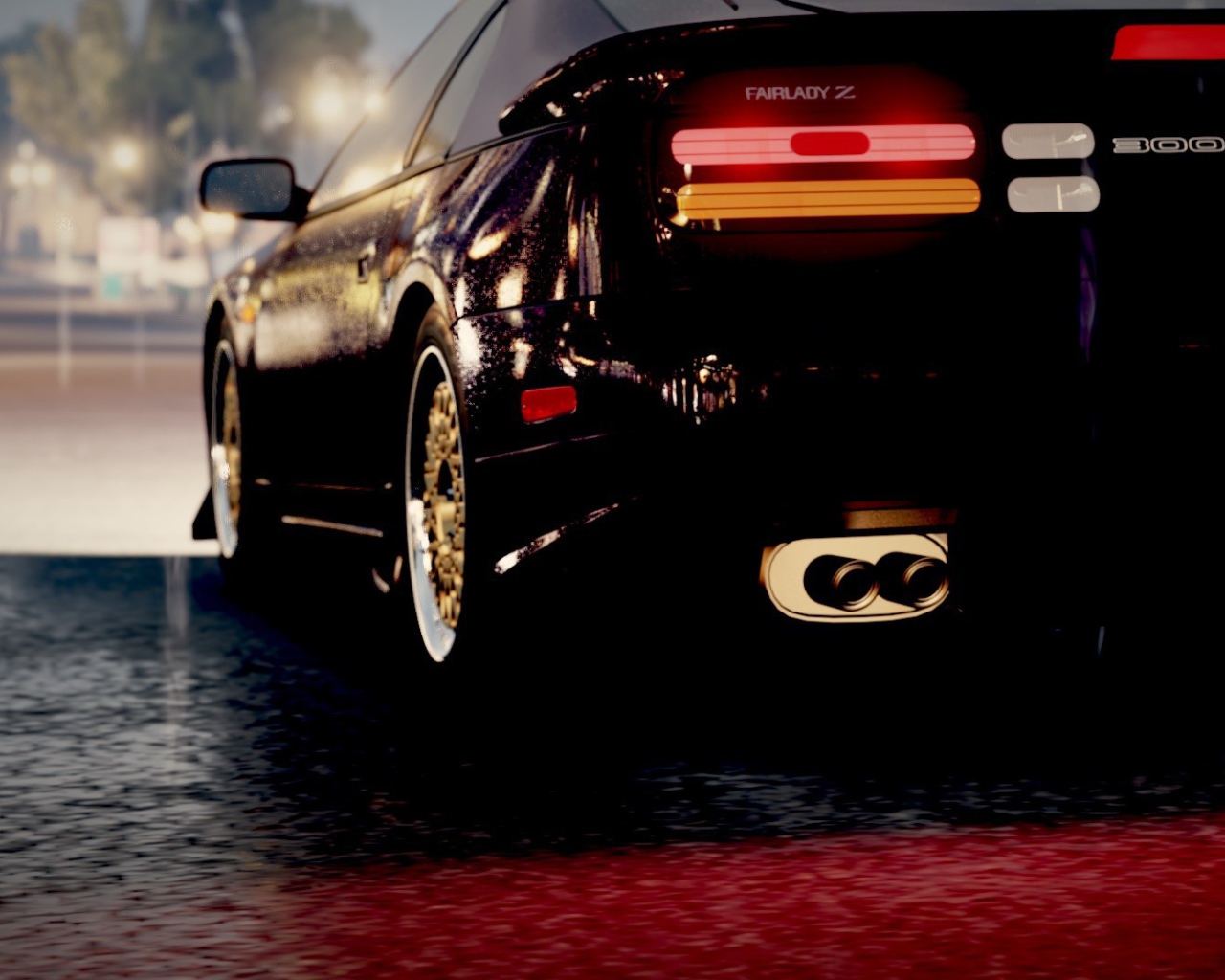 Гоночный Ниссан в игре Forza Horizon