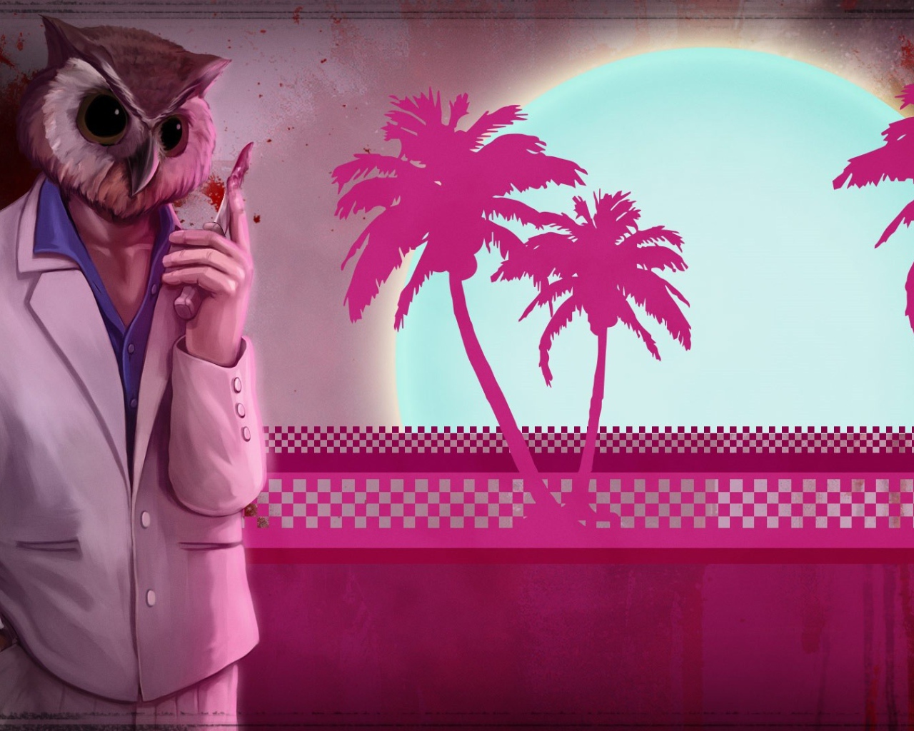 Сова из игры Hotline Miami