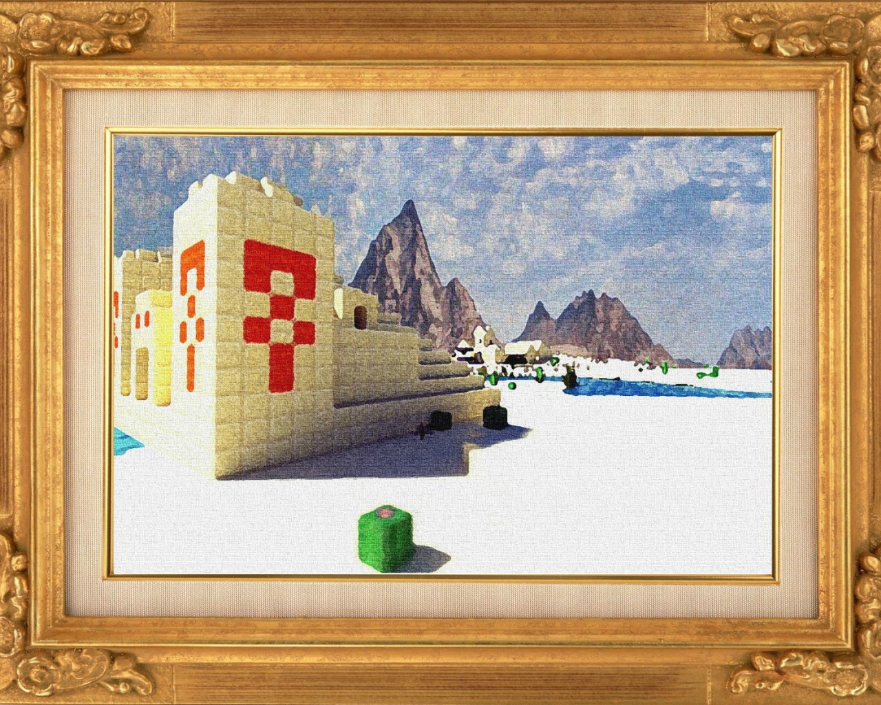 Картина в игре Minecraft