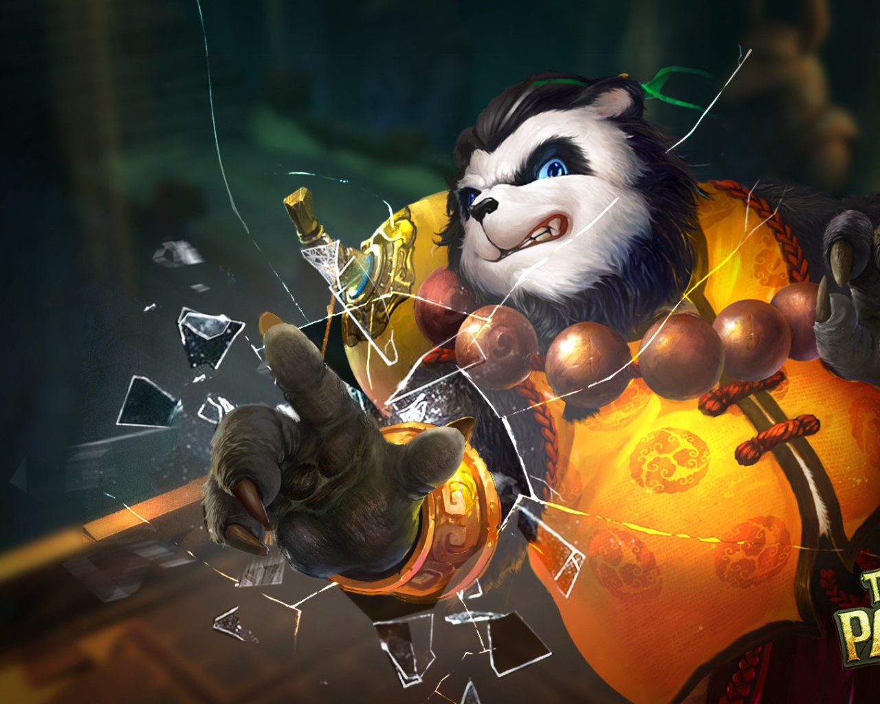 Панда разбила стекло, игра Taichi Panda