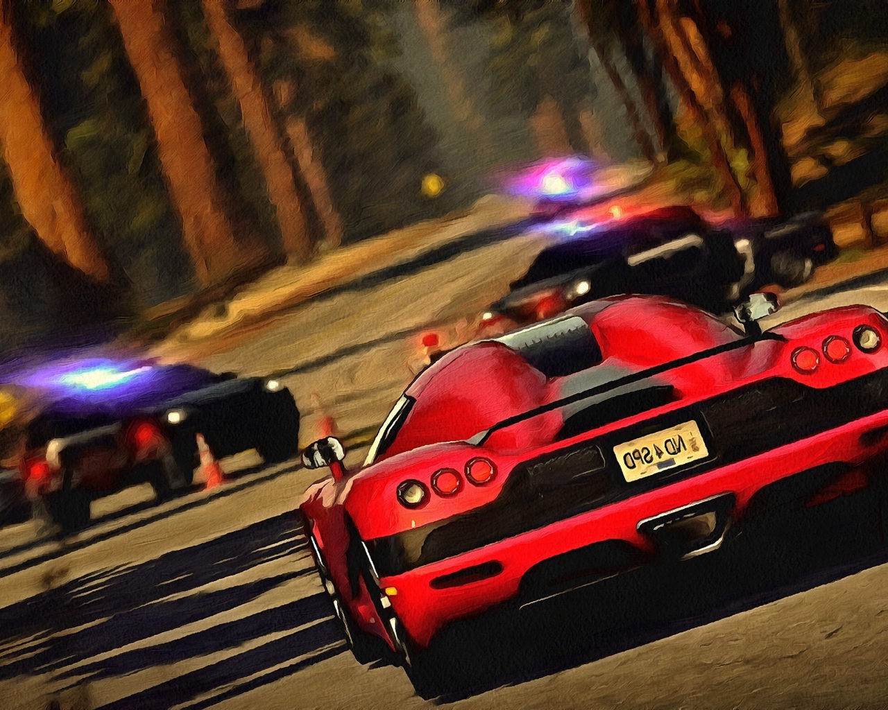 Полицейская погоня в игре