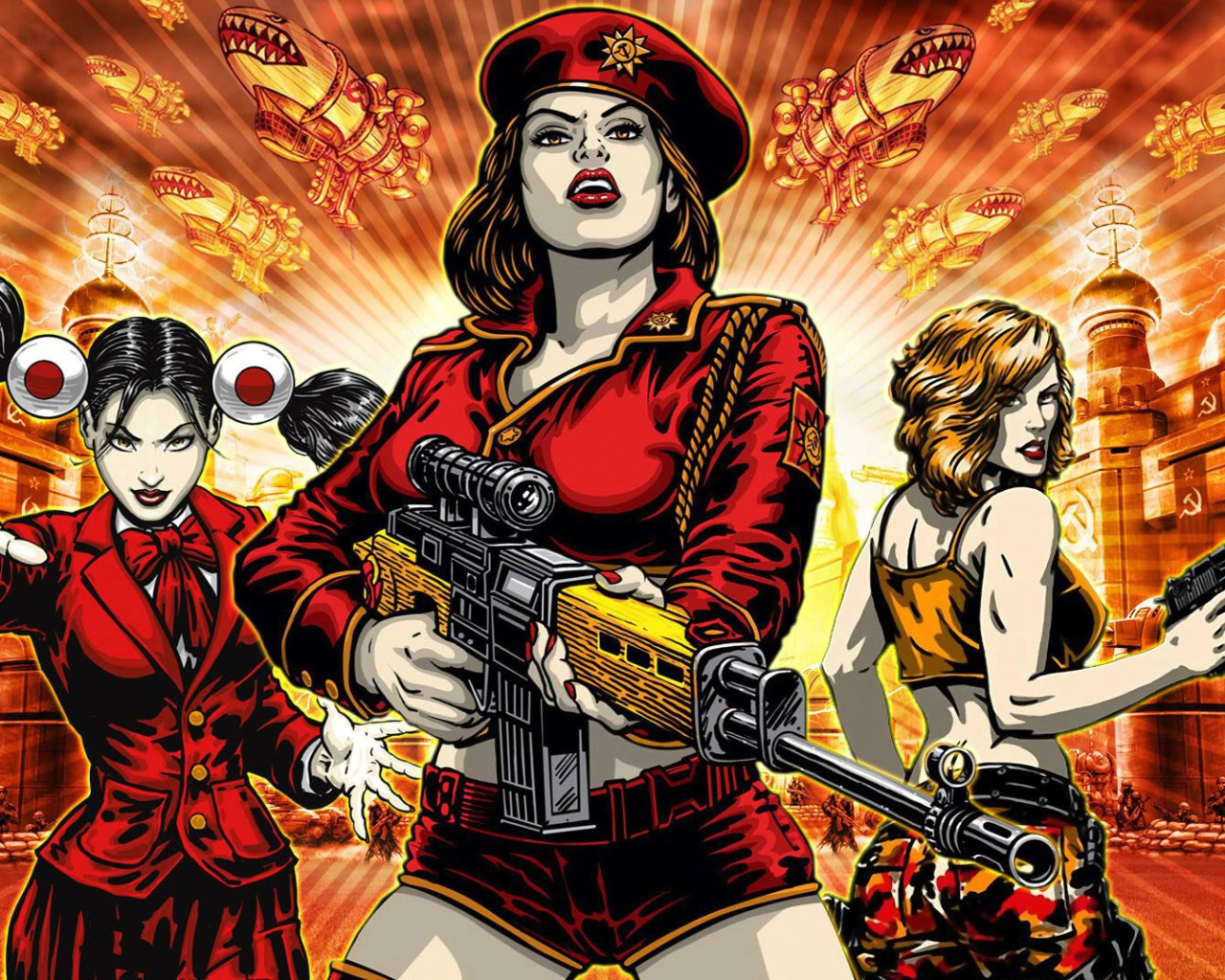 Популярная игра Red alert 3